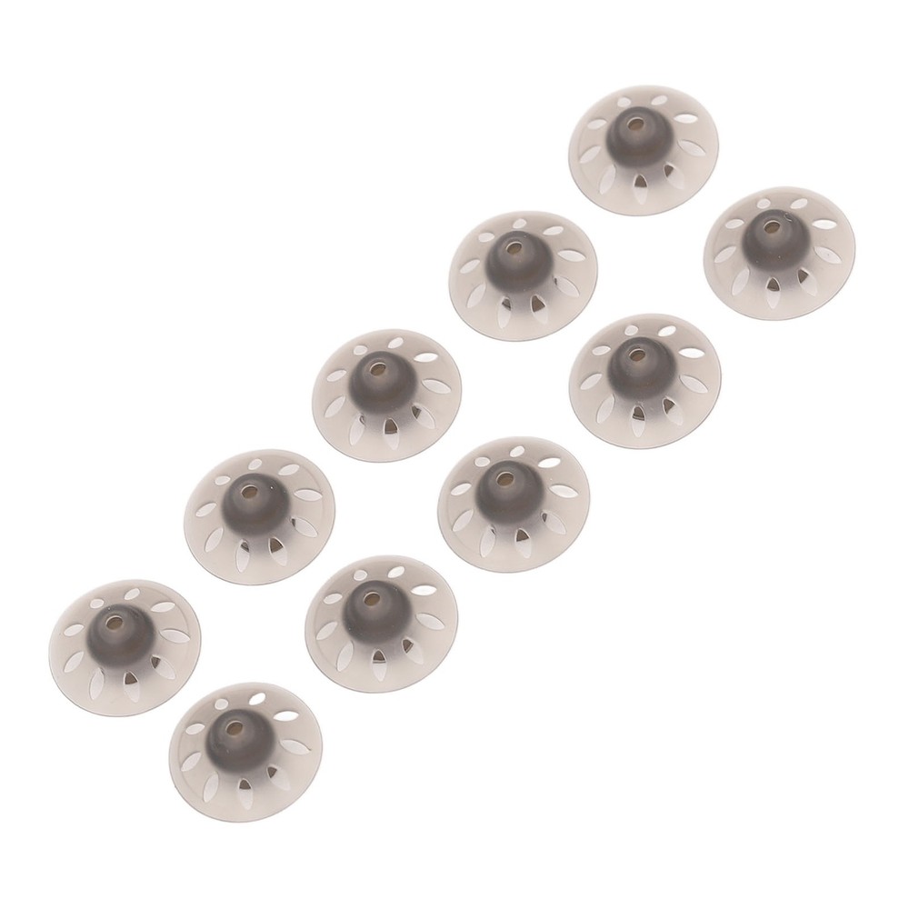 10pcs Hearing Device Domes Sound Amplifier Small Open Black Ear Tips Access RHVB