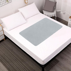 Waterproof Incontinence Bed Pad Washable Underpad 52×34 In Gray