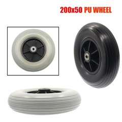 1 Pair 8inch 200×50 8×2 Rear Caster Wheels Assembly for Jazzy / Jet Wheelchairs