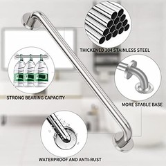 2 Pack 24 inch Grab Bars for Shower 1.25 24 Inch (Pack of 2) Brushed Nickel
