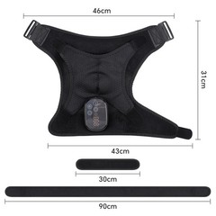 Red Light Shoulder Massager Pain Relief with 4 Heating Levels, 3 Vibration Modes