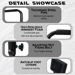 Adjustable Walking Pad Handle Bar – Fits 21.7″ Wide, Height 31.5″-43.3