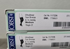 5 JOBST Ultra Sheer Support Compression Stockings Thigh CT Sun Bronze 8-15 mmHg