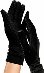 Doctor Developed Copper Arthritis gloves Compression for Large, Black