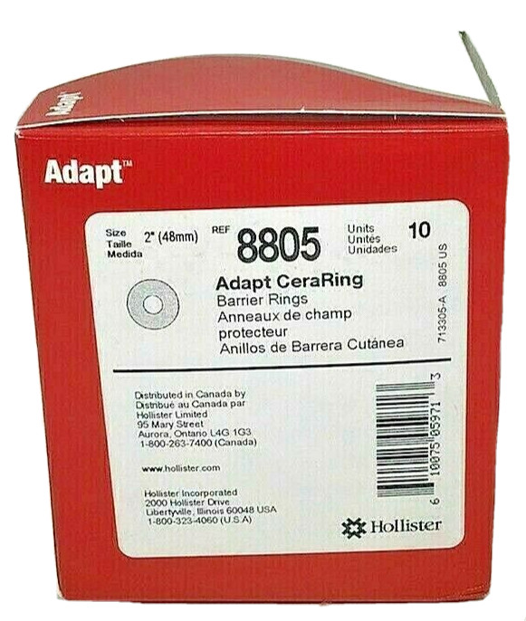 10 Hollister 8805 Adapt CeraRing Barrier Rings 2″ (48mm) Exp 26-29