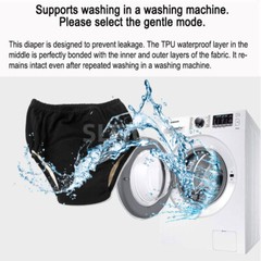 Cotton Reusable Adult Incontinence urine Underwear Breathable Leak Protection