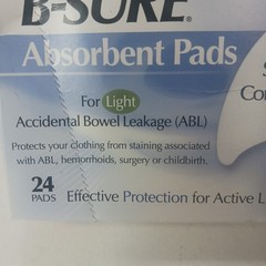 Incontinence Liner One Size Fits Most Box Of 24 By Birchwood Laboratories NIB