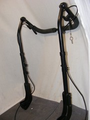 SUNRISE QUICKIE IRIS TILT-IN SPACE WHEELCHAIR PUSH HANDLE W/BRAKE HANDLES*TESTED