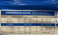 Attends Unisex Adult Disposable Underwear Super Absorbent Size Large 18 Ct
