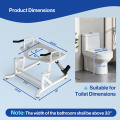 Electric Toilet Lift Seat – Powered Toilet Seat Risers with Handles for Seniors