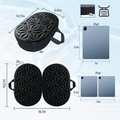 Ergonomic Memory Foam Seat Cushion with Cooling Gel – Non-slip and Foldable