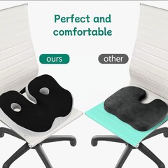Orthopedic Memory Foam Seat Cushion for Tailbone, Sciatica, Prostate & Back Pain