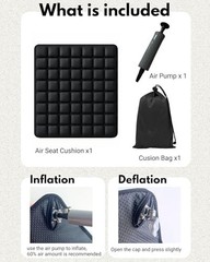 Sondor Travel Cushion, Inflatable seat Cushion, Suitable for Airplane Seats,