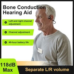 Bone-conduction hearing aids: Adjustable volume; multiple modes available