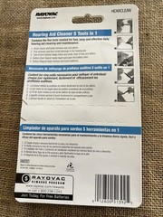 Rayovac Hearing Aid Cleaners 5 Tools in 1, Works with all Hearing Aids 12 total