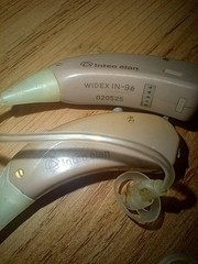 Widex Inteo elan IN-96 Beige Behind the Ear (BTE) Hearing Aid Pair Both Ears