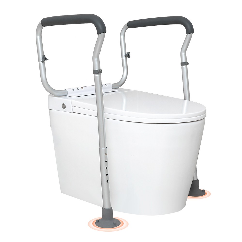 VEVOR Toilet Safety Rails Adjustable Toilet Seat Handles Grab Bars for Elderly