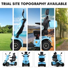 1000W 4-Wheel Heavy Duty Mobility Scooter for Seniors 500lbs 48V/20A 33 Miles