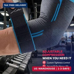 Doctor Developed Elbow Brace for Tendonitis and Tennis Elbow, Compression Sleeve