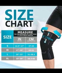 Bodyprox Knee Compression Sleeve for Men and Women (2 Pack), Knee Support Brace