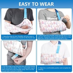 Kids Arm Sling Shoulder Immobilizer Children Wrist Elbow Injury Both Hands S