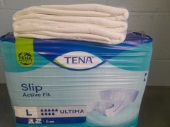 Tena Slip Ultima plastic backed adult diaper Sample of 3 diapers size Large