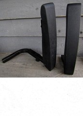 SHOPRIDER STREAMER LEFT & RIGHT ARM RESTS w/ FOLDUP ASSEMBLY