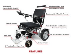RANGER D09 NEW ATTENDANT & CAREGIVER OPERATED FOLDING MOTORIZED WHEELCHAIR