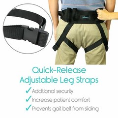 Transfer Belt Secure Leg Loops Safety Comfort Gait Assist Device..FREE SHIPPING!