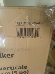 Medline Upright Walker with 5” Dual Wheels, Forearm Armrests 300 lb capacity