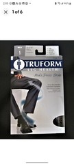 1 Pair TRUFORM 1942BL-M Black Knee High Closed Toe Compression Socks Men’s