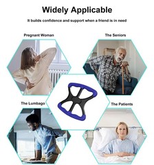 Portable Standing Aid for Elderly, No-Slip Grip Transfer Bar for Seniors & Disab