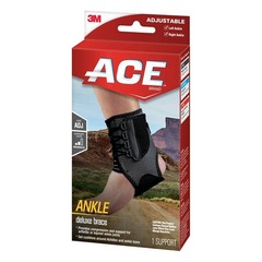 Adjustable Ankle Brace with Quick Lace Strapping System for Support and