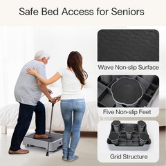 StrongTek 5.7″ Adjustable Step Stool, Non-Slip One Step Platform for Adults &…