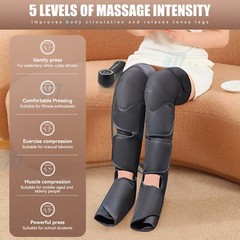 Shiatsu Electric Foot Calf Massager Massage Machine Ankle Leg Kneading Heating
