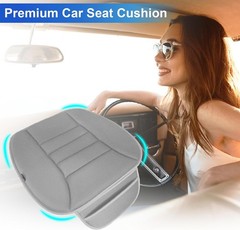 Premium Car Seat Cushion with Comfort Memory Foam and Non-Slip Rubber Bottom