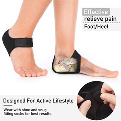 2x Plantar Fasciitis Relief Heel Cups for Foot Pain Relief Elastic Gel Pads USA