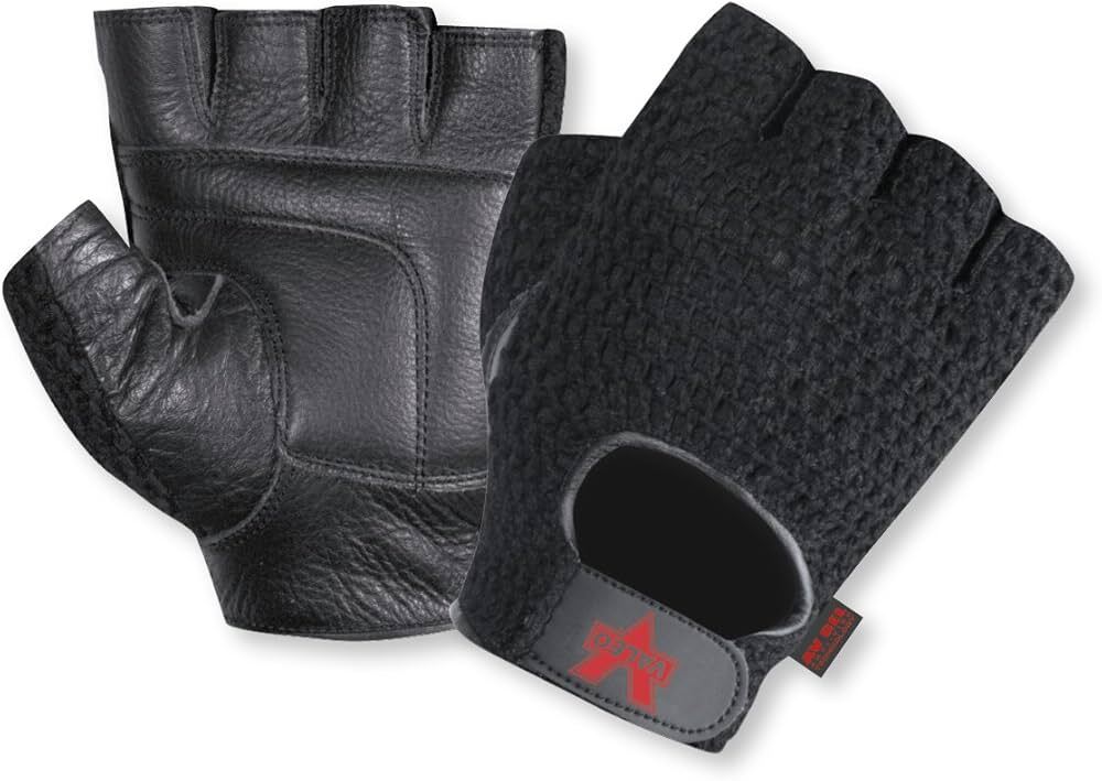 Valeo Fingerless Anti-Vibe with Genuine Leather and AV Gel, Large (V450) – SALE!