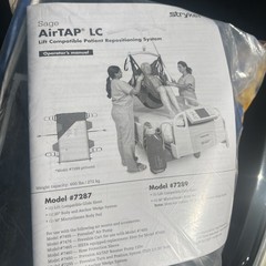 STRYKER SAGE AIRTAP LC LIFT COMPATIBLE PATIENT REPOSITIONING SYSTEM 7287
