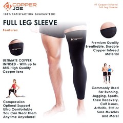 Full Leg Coverage Bundle – Copper Infused Full Leg Sleeve & Calf Compression Set