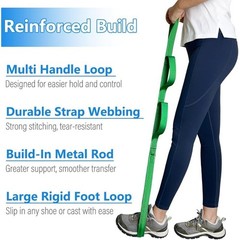 Multi Loop Handle Leg Lifter 42 Inch Durable Strap Recovery Aid Hip Surgery New