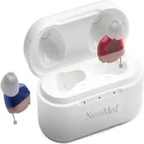 NuvoMed DigiEars Max CIC OTC Hearing Aids Rechargable 36 Hr Battery Retail $299