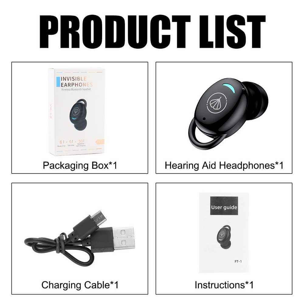 MiNi Hearing Aids Small Digital Invisible In Ear Sound Voice Amplifier Enhancer.