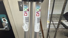Nova Adjustable Aluminum Crutches Adult 300 lb Silver/Gray Lightweight Pair