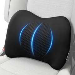 Car Seat Back Cushion Chair Office Lumbar Support Waist Pillow Gel Memory Foam;