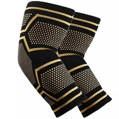 Copper Elbow Compression Sleeve Elbow Brace For Tennis Arthritis Bursitis US