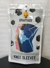 Sparthos Knee Compression Sleeve Size Medium Unisex Black Reduce pain Prevent