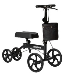 Economy Knee Scooter Foldable Walker for Foot Surgery Crutch Alternative BLACK