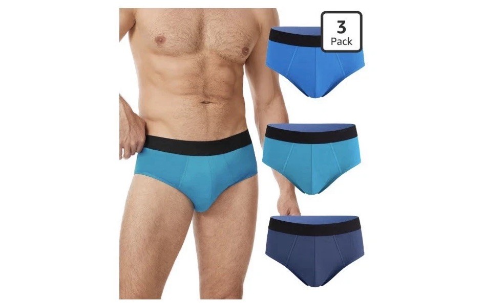 YESWEL Incontinence Underwear Men Washable Reusable 3 Pack Large Multicolor