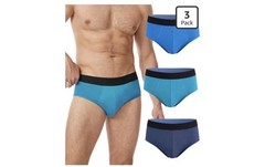 YESWEL Incontinence Underwear Men Washable Reusable 3 Pack Large Multicolor